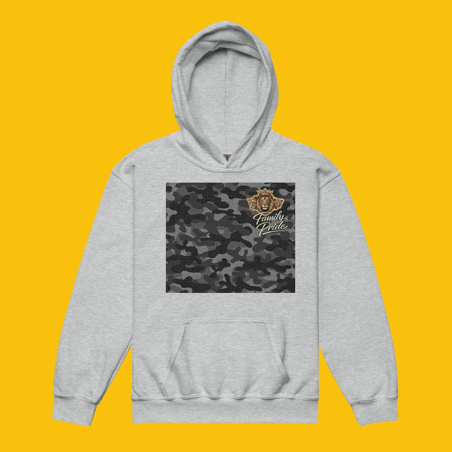 V.I.M Shadow Forge Camo Youth Heavy Blend Hoodie - Velvet Ink Market (V.I.M)